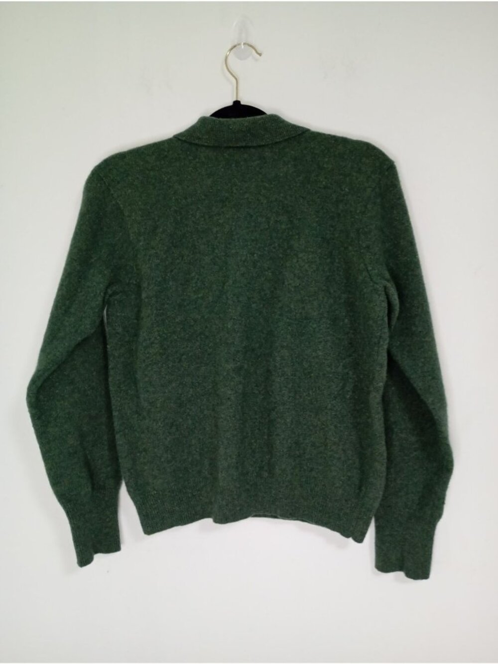 Ralph Lauren Green Lambswool Polo Sweater Long Sleeve Mens Size M - Picture 8 of 8